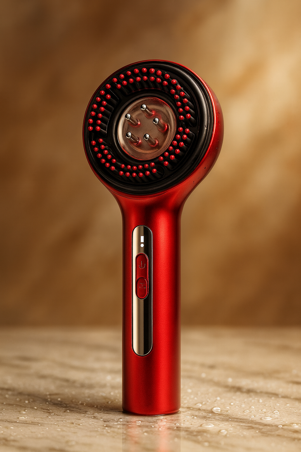 Peigne de massage du cuir chevelu électrique avec thérapie par lumière rouge